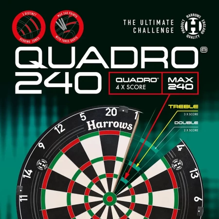 Мишень для дартса HARROWS QUADRO 240